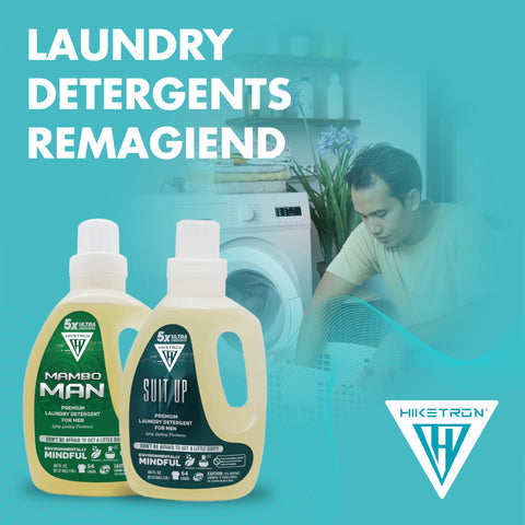 Mambo Man and Suit Up - 2 Pack Bundle Liquid Laundry Detergent, 5x Ultra Concentrated, Tough Stains Remover, Long Lasting Scent (80 Fl Oz)