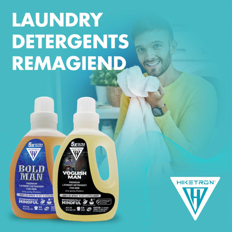 Voguish Man and Bold Man - 2 Pack Bundle Liquid Laundry Detergent, 5x Ultra Concentrated, Tough Stains Remover, Long Lasting Scent (80 Fl Oz)
