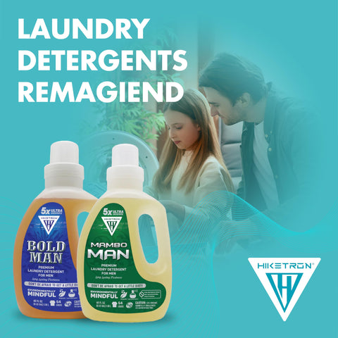 Mambo Man and Bold Man - 2 Pack Bundle Liquid Laundry Detergent, 5x Ultra Concentrated, Tough Stains Remover, Long Lasting Scent (80 Fl Oz)