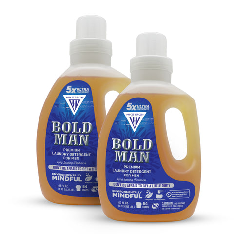 Hiketron Bold Man Masculine Scented Long Lasting Liquid Laundry Detergent - Two pack