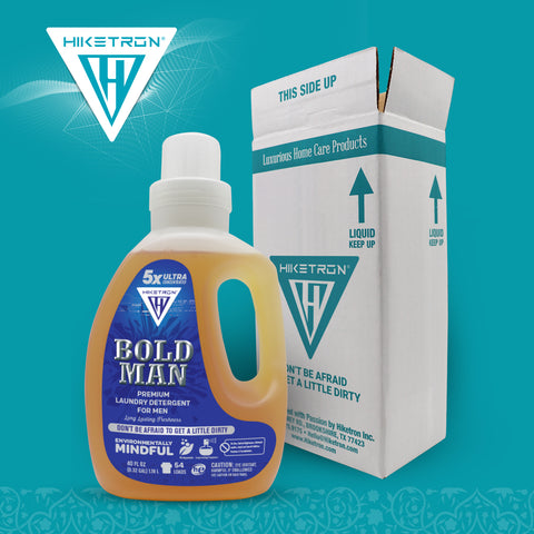 Hiketron Bold Man Masculine Scented Long Lasting Liquid Laundry Detergent with Box