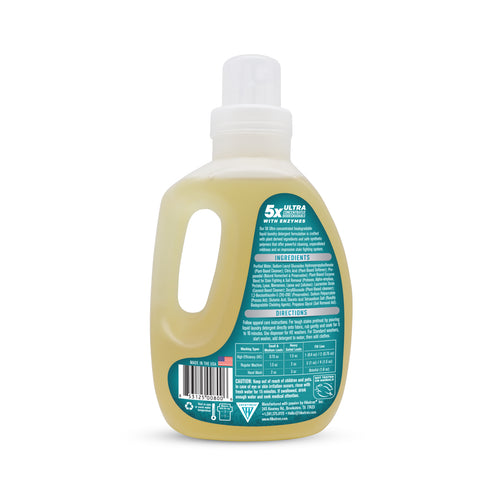 Hiketron Clear & Powerful Scent Free Liquid Laundry Detergent - Back side