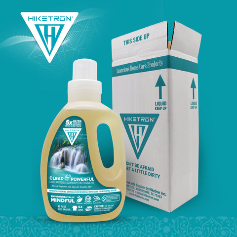 Hiketron Clear & Powerful Scent Free Liquid Laundry Detergent with Box