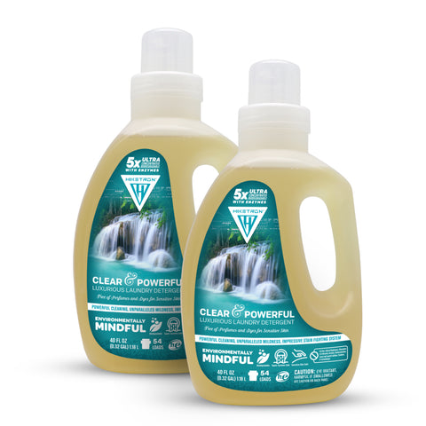 Hiketron Clear & Powerful Scent Free Liquid Laundry Detergent - Two Pack