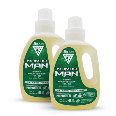 Hiketron Mambo Man Masculine Scented Long Lasting Liquid Laundry Detergent - Two Pack