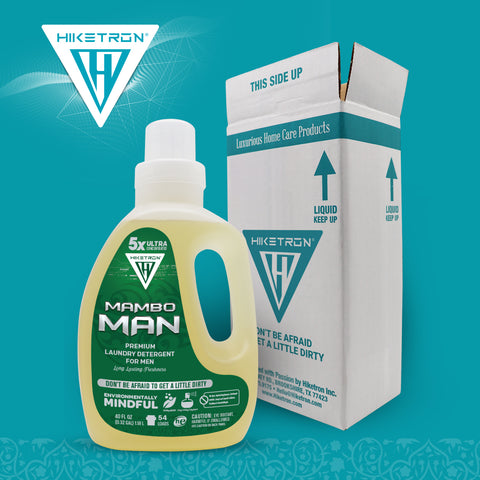 Hiketron Mambo Man Masculine Scented Long Lasting Liquid Laundry Detergent with Box