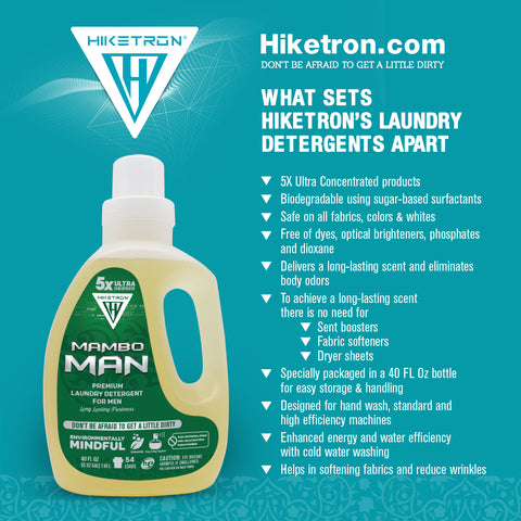 Hiketron Mambo Man Masculine Scented Long Lasting Liquid Laundry Detergent - Directions to use