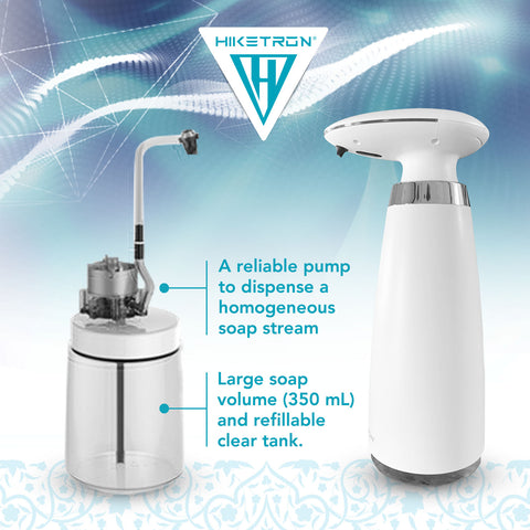 Hiketron Countertop Touchless Hand & Dish Liquid Soap Dispenser - Internal