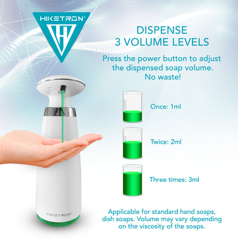 Hiketron Countertop Touchless Hand & Dish Liquid Soap Dispenser - Use