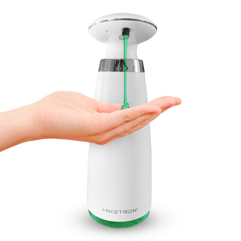 Hiketron Countertop Touchless Hand & Dish Liquid Soap Dispenser – IPX4 Waterproof, Adjustable Dispensed Volume- Battery Operated (11.8 fl. Oz/350 mL)
