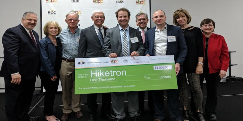 Hiketron Wins Honorable Mention at the 2018 HCC Newspring Business Plan Competition