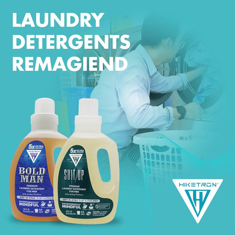 Suit Up and Bold Man - 2 Pack Bundle Liquid Laundry Detergent, 5x Ultra Concentrated, Tough Stains Remover, Long Lasting Scent (80 Fl Oz)