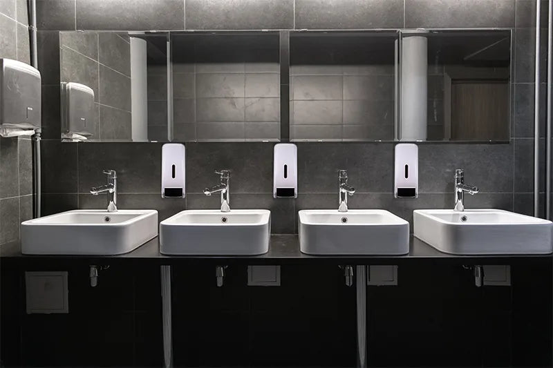 Push-Style Wall-Mounted Soap Dispenser |1000 mL| White |1 Pack|