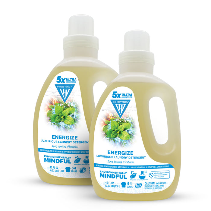 Hiketron 5X Ultra Concentrated | Long Lasting Scented Liquid Laundry Detergent | Removes Tough Stains | Machine Friendly | Energize