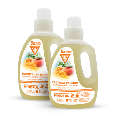 Hiketron Tropical Passion Long Lasting Scented Liquid Laundry Detergent - Two Pack
