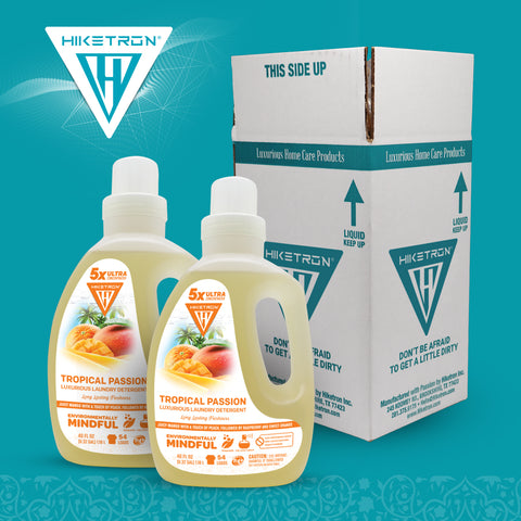 Hiketron Tropical Passion Long Lasting Scented Liquid Laundry Detergent - Two pack with box
