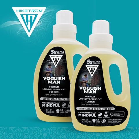 Hiketron Voguish Man Masculine Scented Long Lasting Liquid Laundry Detergent - Two Pack
