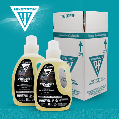 Hiketron Voguish Man Masculine Scented Long Lasting Liquid Laundry Detergent two top box top
