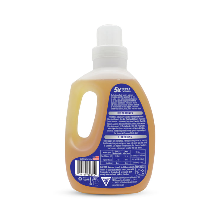 Hiketron 5X Ultra Concentrated | Long Lasting Scented Liquid Laundry Detergent | Removes Tough Stains | Machine Friendly | Bold Man