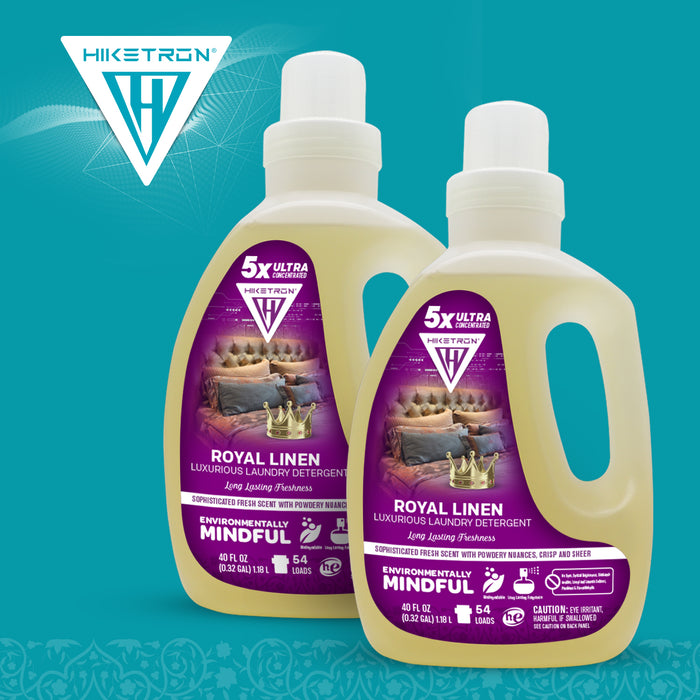 Hiketron 5X Ultra Concentrated | Long Lasting Scented Liquid Laundry Detergent | Removes Tough Stains | Machine Friendly | Royal Linen