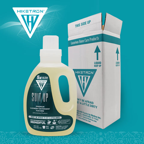 Hiketron 5X Ultra Concentrated | Long Lasting Scented Liquid Laundry Detergent | Removes Tough Stains | Machine Friendly | Suit Up