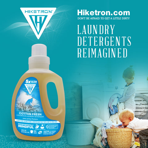 Hiketron 5X Ultra Concentrated | Long Lasting Scented Liquid Laundry Detergent | Removes Tough Stains | Machine Friendly | Cotton Fresh