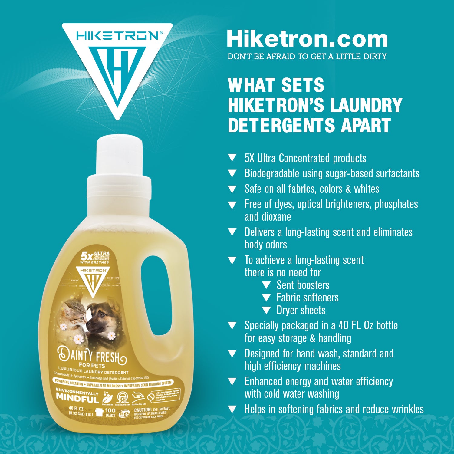 Buy Dainty Fresh Laundry Detergent for Pets 40 fl oz (Pack of 1) Buy Dainty Fresh Laundry Detergent for Pets 40 fl oz (Pack of 1)