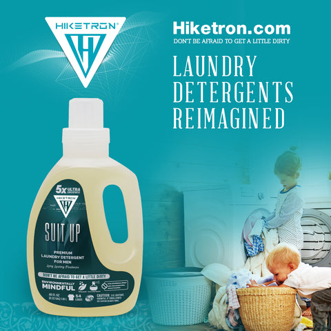 Hiketron 5X Ultra Concentrated | Long Lasting Scented Liquid Laundry Detergent | Removes Tough Stains | Machine Friendly | Suit Up